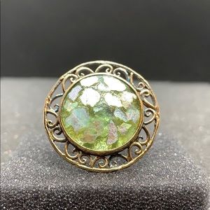 Noa Zuman Roman Glass 925 Sterling Silver Ring